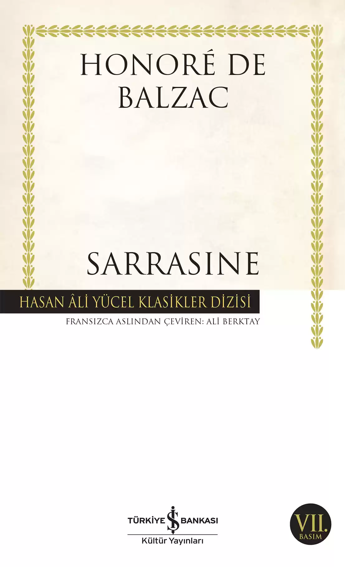 Sarrasine kapağı