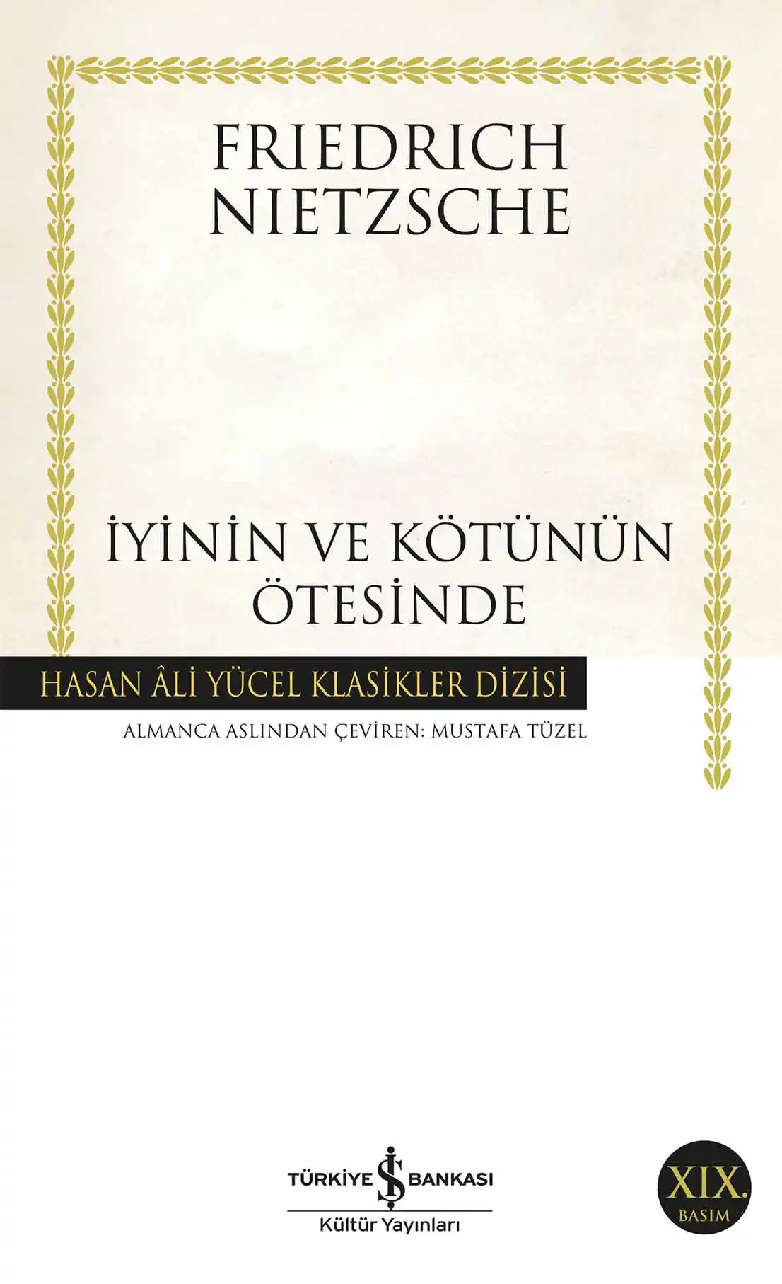İyinin ve Kötünün Ötesinde kapağı