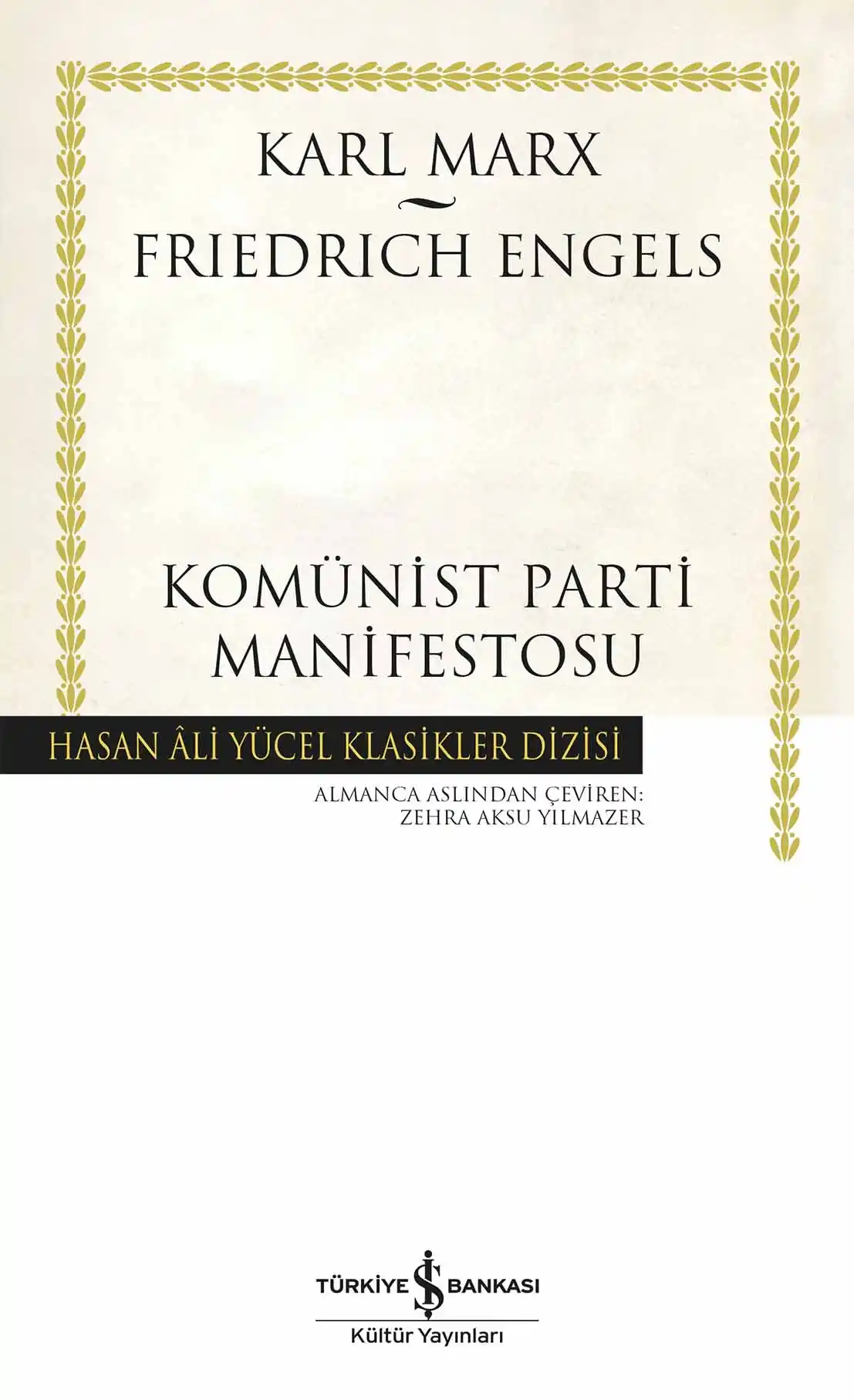 Komünist Parti Manifestosu – Ciltli kapağı