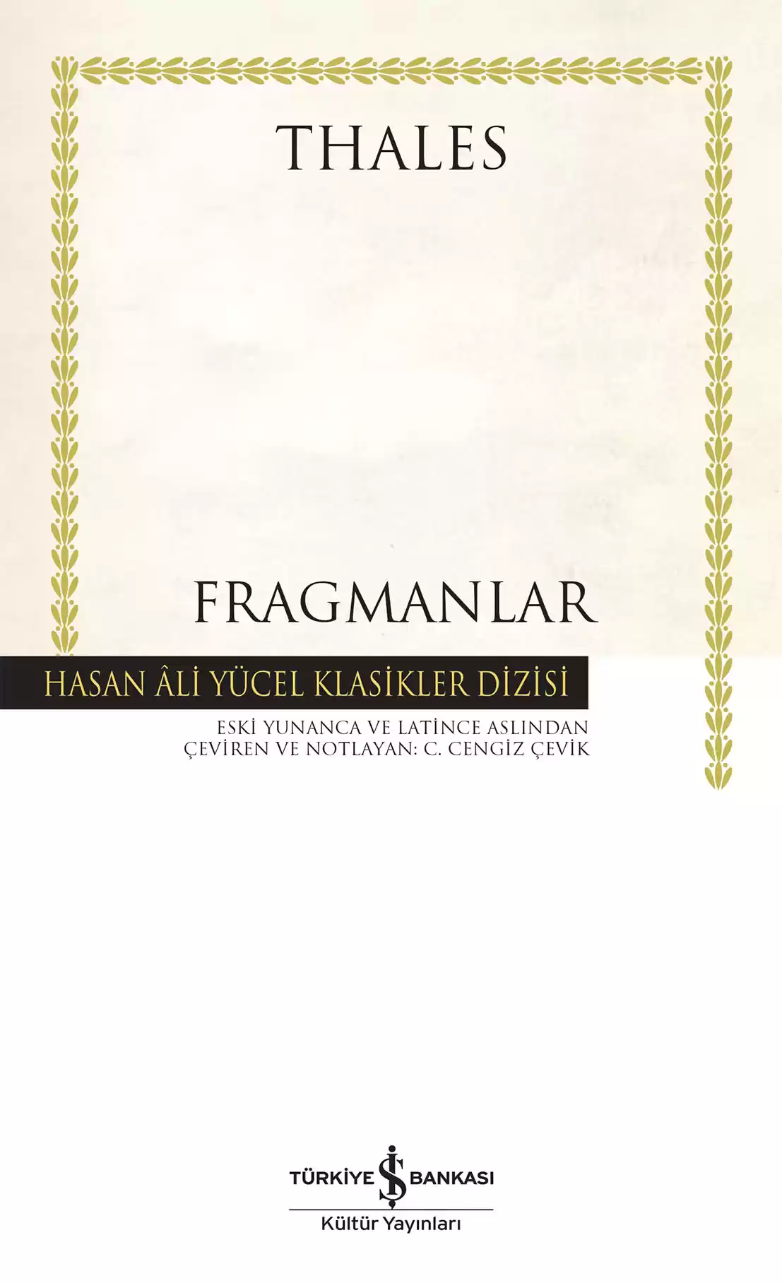 Fragmanlar – Ciltli kapağı