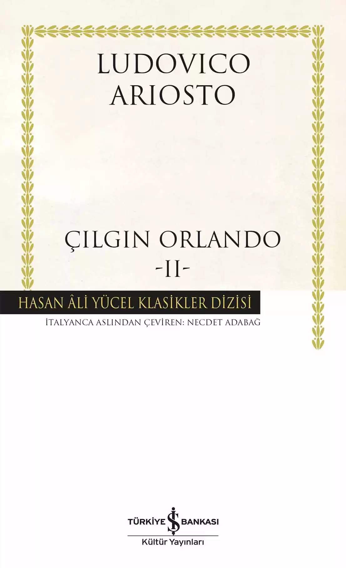 Çılgın Orlando II – Ciltli kapağı